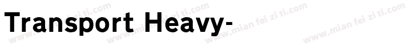 Transport Heavy字体转换